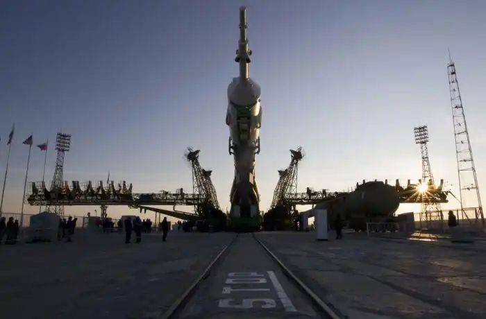 Запуск корабля "Союз ТМА-22"