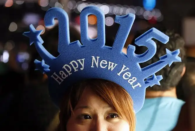 Как мир встретил Новый 2015 год