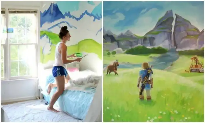 Девушка превратила комнату младших сестёр в фэнтези-мир известной видеоигры